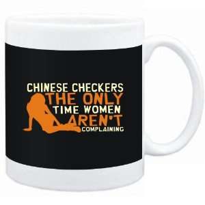  Mug Black  Chinese Checkers  THE ONLY TIME WOMEN ARENÂ 