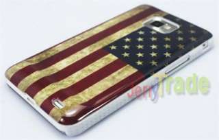 Old Fashioned US USA National Flag Cover Hard Case for Samsung Galaxy 