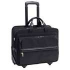   Series Franklin Nylon 2 in 1 Removable Wheeled Laptop Case in Black