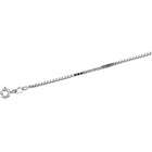IceCarats 14K White Gold 18 Inch Solid Box Chain
