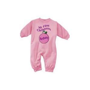  Girls My First Christmas Personalized Ornament Fleece 