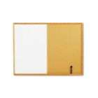 Quartet Dry Erase Melamine/Cork Board, 48 x 36, Oak Frame