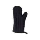 Essential Home Solid Oven Mitt Black