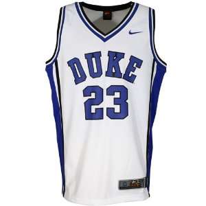  Nike Elite Duke Blue Devils #23 White Replica Basketball 