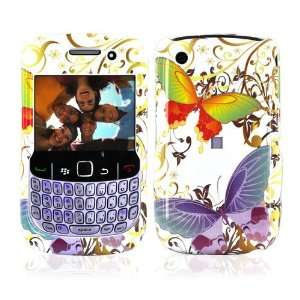  Blackberry Curve 8520 Hard Case Butterfly White & TOOL 