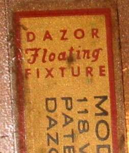 Vintage DAZOR Floating Arm Drafting LIGHT Fixture~Lamp  