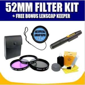  52MM 3 PIECE FILTER KIT FOR CANON, NIKON, SONY, PENTAX 