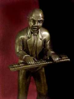 Beautiful Keyboard Piano Player Statue   Cool   Brass  