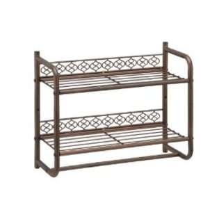 Neu Home Organize It All Morocco Wall Mounting 2 Tier Shelf with Towel 