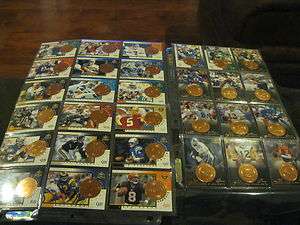 1997 Pinnacle Mint Football Complete Set of 30 Cards  