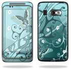   Vinyl Skin Decal for HTC Surround Cell Phone AT&T Butterfly Blues