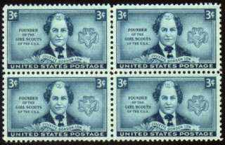 Girl Scouts Founder on 1948 Postage Stamps  