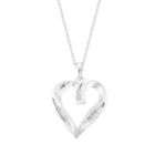 Avance The Avance Collection Sterling Silver 1/10Cttw Diamond Heart 