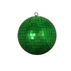   Green Mirrored Glass Disco Ball Christmas Ornament 6 (150mm