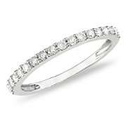 cttw Diamond Wedding Band in 10k White Gold 