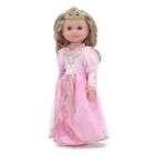   Pink Gown with Colored Top Coat, Handmade to Fit the Barbie Sized Doll