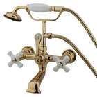 Elements of Design Hot Springs Wall Mount Clawfoot Tub Filler with 