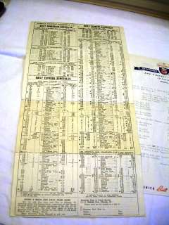 1941 GREYHOUND TRAVEL schedule American Bus Lines maps  