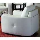 White Bonded Leather Chair  