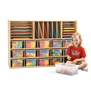   Time 7032Y Sectional Cubbie Storage with Clear Trays