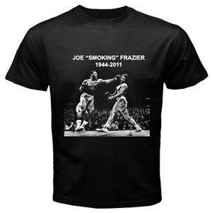 NEW R.I.P The Legend Joe Smokin Frazier Black T Shirt  