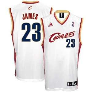   Cleveland Cavaliers #23 LeBron James White Replica Basketball Jersey