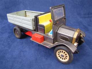 Vintage Tin Litho Friction Drive Delivery Truck Japan  