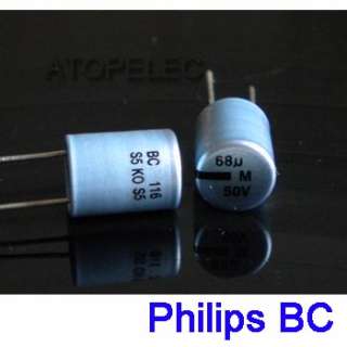 10pcs Philips BC KO 116 Electrolytic Capacitor 68uF/50V  