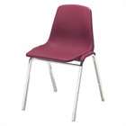KFI Seating Compact Stacking Chair with Chrome Frame   Color Navy 
