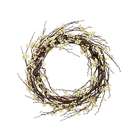 Allstate Floral 22 Outdoor Iced Ilex Berry Wreath White (Pack of 2)