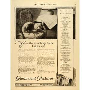   Theatre Cat Silent Film Movie   Original Print Ad