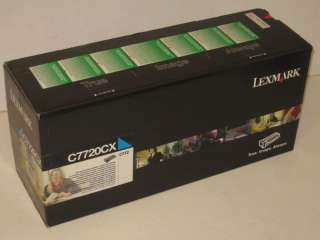 New OEM Lexmark C7720CX cyan HY Laser Toner C772n X772e  