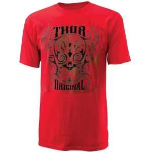  Thor Motocross Mescal T Shirt   2X Large/Red Automotive