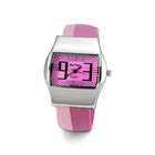 VistaBella Ladies Pink Purple Silver Tone Quartz Bracelet Watch