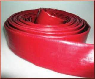 300 ft RED PVC Layflat Water Discharge Hose Roll  