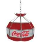 Trademark Coca Cola Vintage 16 inch Glass Lamp   Red White & Gray