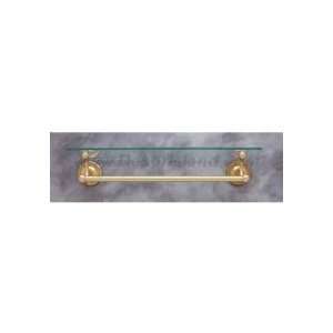   24 Glass Shelf w/ 18 Towel Bar 21611 Solid Brass