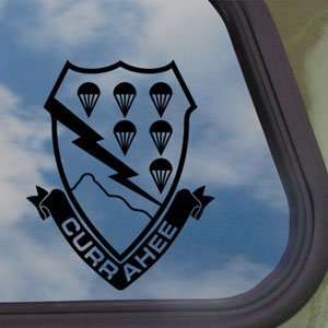 506 PIR 101 Airborne CURRAHEE Black Decal Window Sticker  