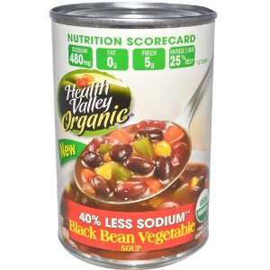 Organic Soup, Black Bean Vegetable, 15 oz (425 g)  Grocery 