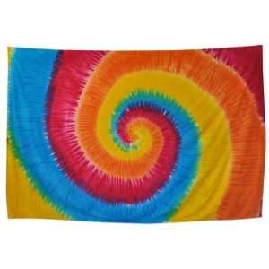  Rainbow Spiral Tie Dye Tapestry