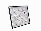 48 PAIR EARRING ACRYLIC LID JEWELRY DISPLAY CASE TRAY