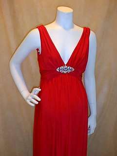 you are bidding on a new with tags attached cranberry red formal long 