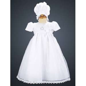  Embroidered Organza Christening Gown Baby