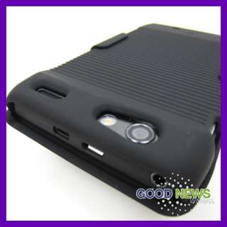 for Verizon Motorola Droid Razr XT912   Black Hard Case+Belt Clip 