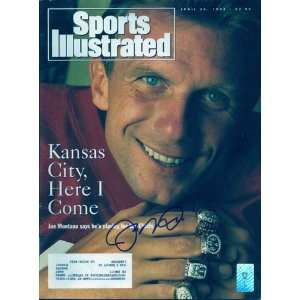  Joe Montana Signed Kansas City Chief Sports Illustrated 