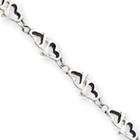 Heart Bracelet Sterling Silver  