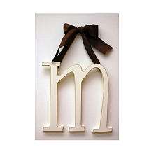   inch Solid Brown Ribbon Hanging Letter m   New Arrivals   BabiesRUs