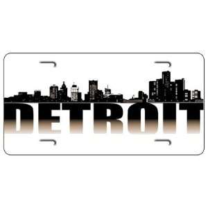  Detroit City License Plate Automotive