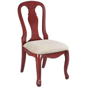 Sheffield Side Chair   linen seat, Red 