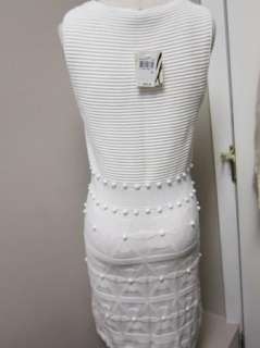 Milly New York Bahia Jacquard White Dress M NWT $295  